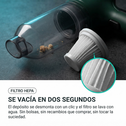 TurboVac™ - Aspirador Portátil 3 en 1 | Limpia en 60 segundos